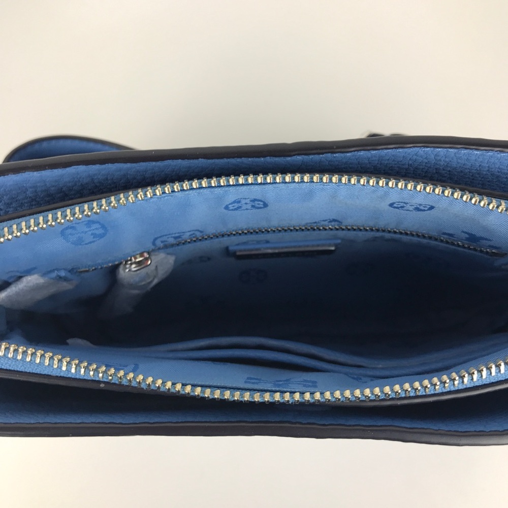 Tory Burch Ivy Blue Leather Cross Body Bag 29741 - Picture 7 of 8